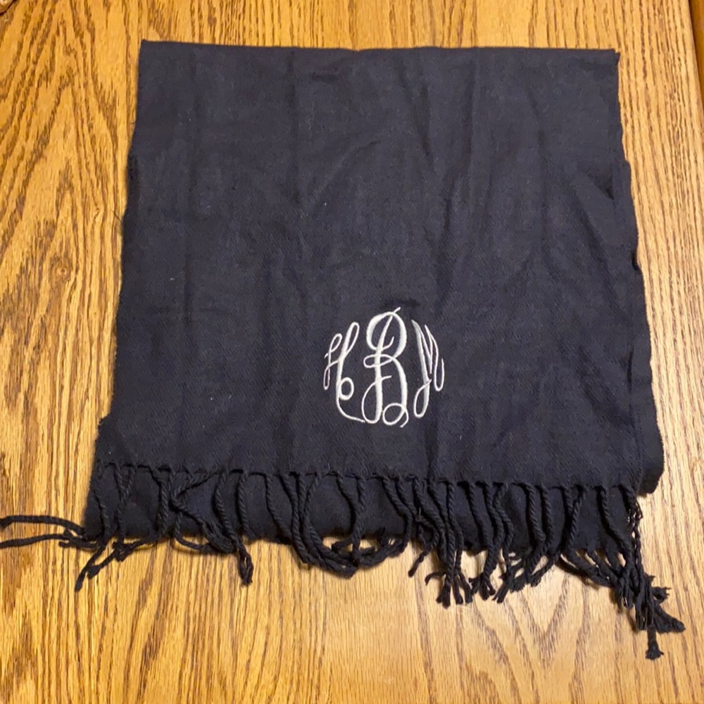 Monogrammed scarf